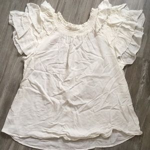 GAP ruffle sleeve blouse
